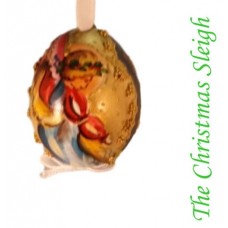 Peter Priess of Salzburg Hand Painted Egg CHRISTMAS  TEMPORARILY OUT OF STOCK 